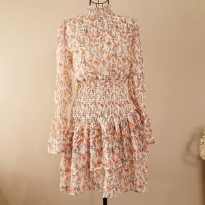 Smocked floral dress